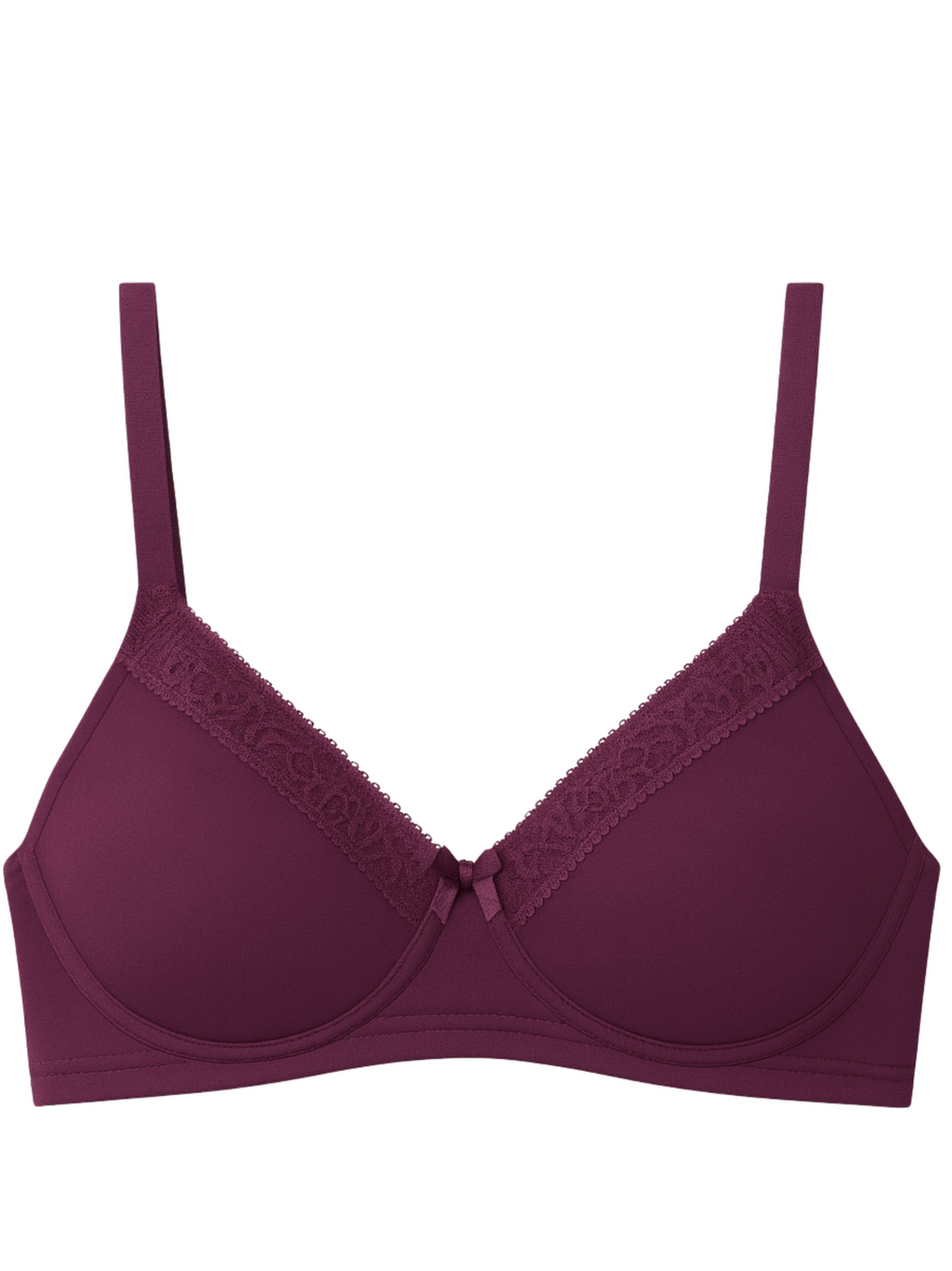 Munns & Mars Womens Cotton Lightly Padded T-Shirt Bra