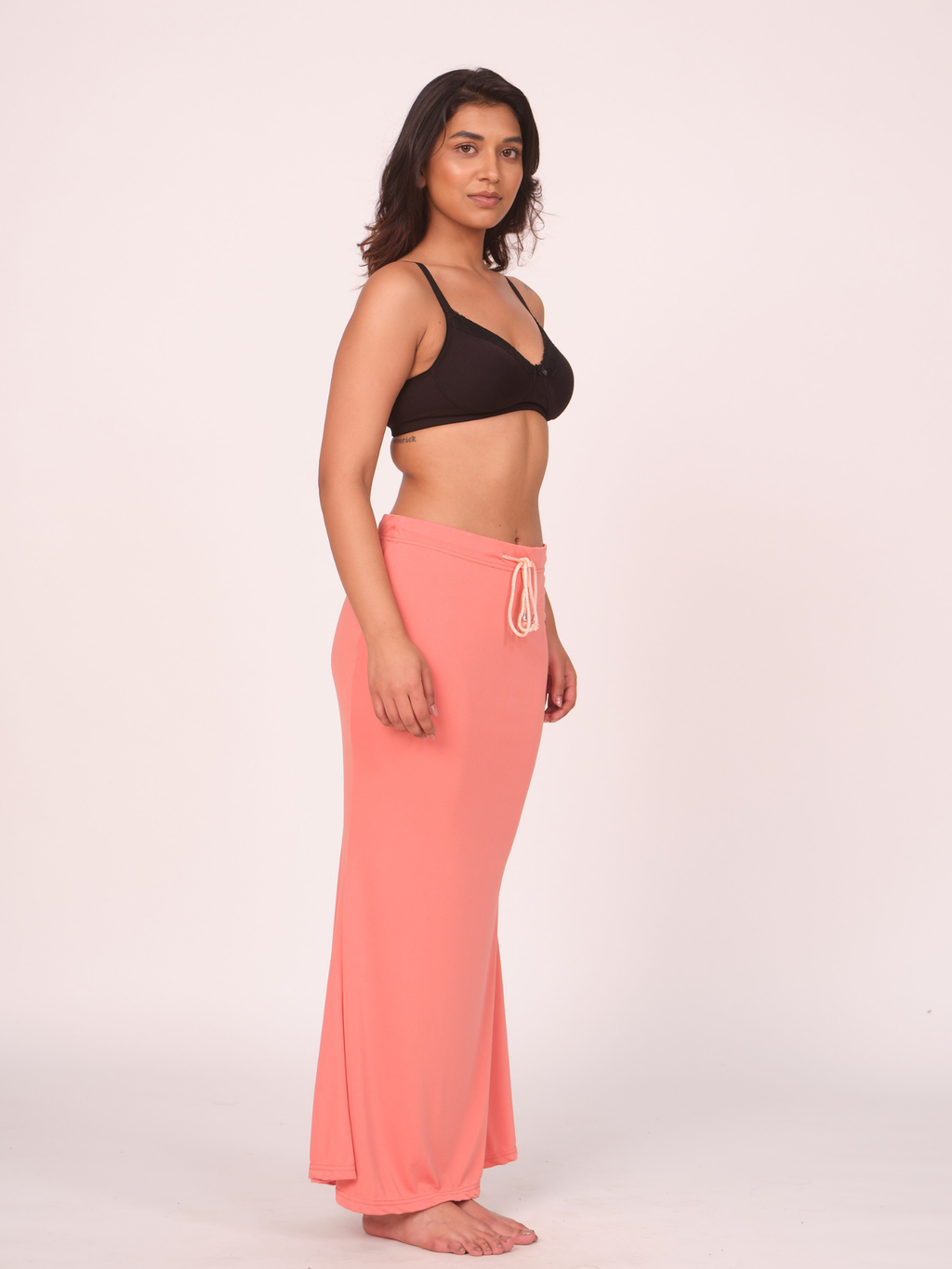Munns & Mars Polyester Fish-Cut Saree Shapewear