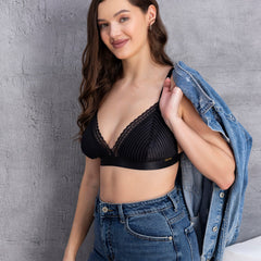 Velvet Bralette Non-Padded Non-Wired Bra