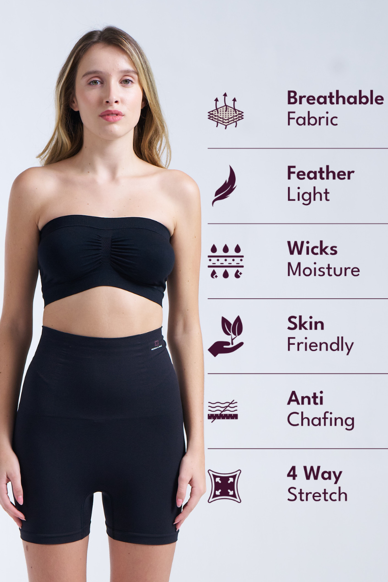 Munns & Mars Tummy and Thigh Shorts - Black