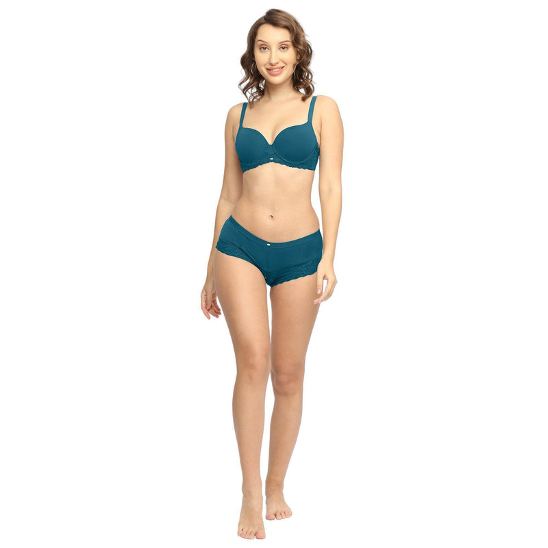 SOIE Woman - Medium Coverage Padded Wired Lace Bra - -for Women
