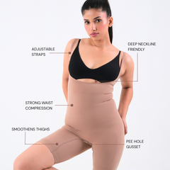 Open Bust Mid Thigh Bodysuit