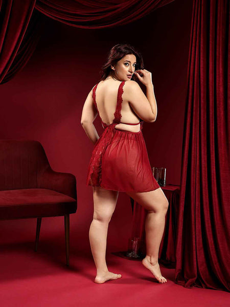 Women Plus Size Wedding Hot Bridal Honeymoon Babydoll Valentine