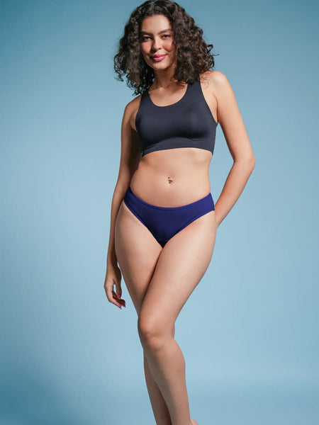 3 Pack - Blue Low-waist Bamboo Underwear
