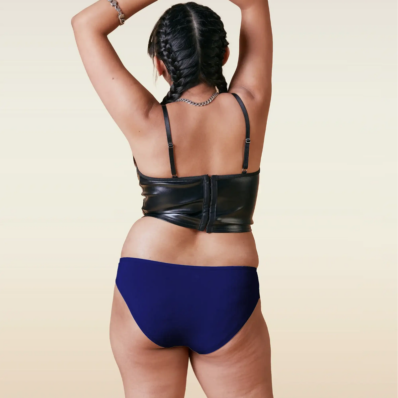 4 Pack - Blue Low-waist Bamboo Underwear