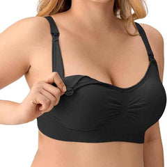 Women Organic Antimicrobial Soft Feeding Full Bust Seamless Nursing, Breastfeeding Maternity Bra with Remove Pads Pack of 3
