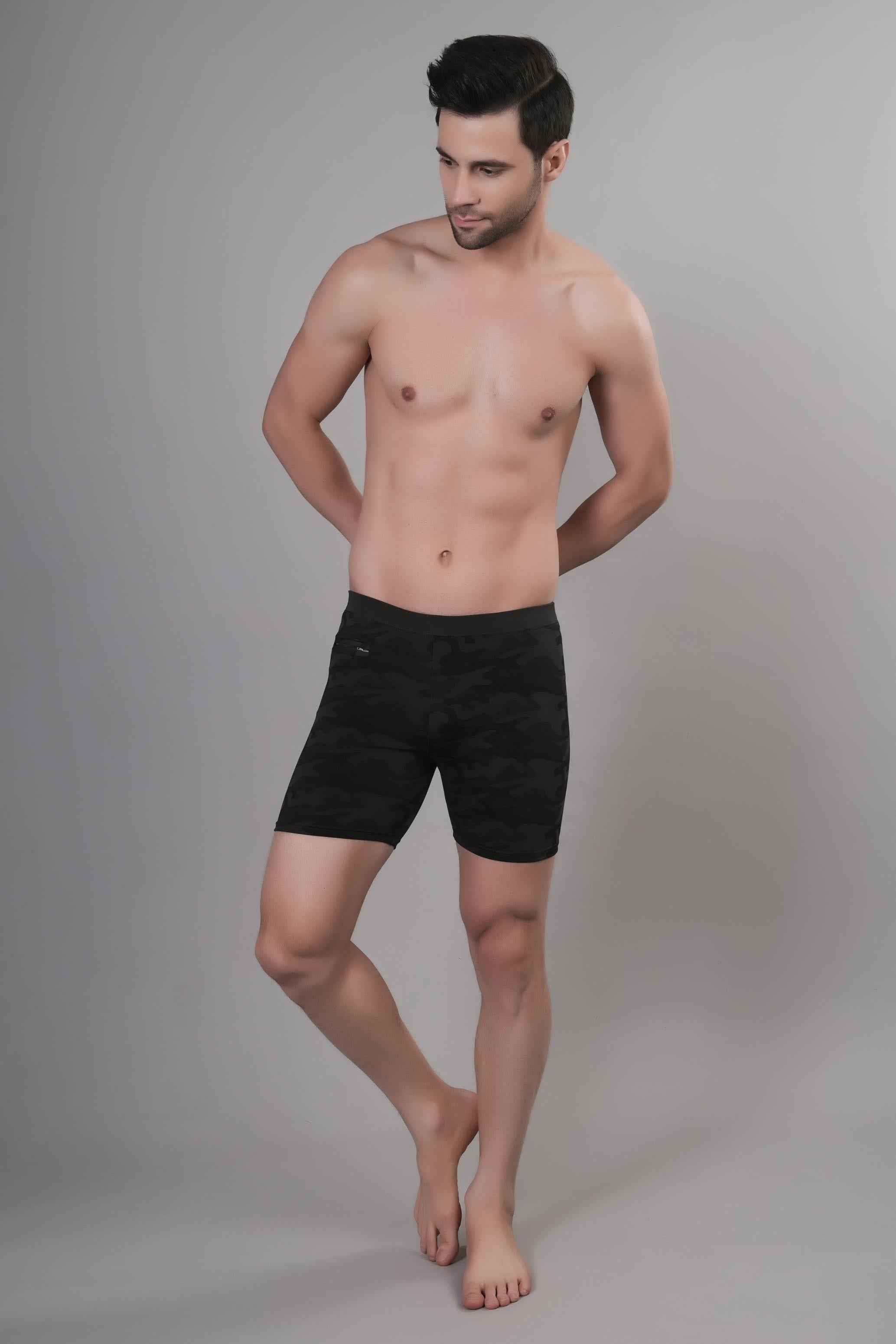 Men Mid-Rise Swim Shorts