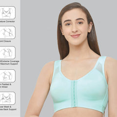 SOIE Woman - Front Closure Full Coverage Non Padded Non Wired Bra - Bra -for Women