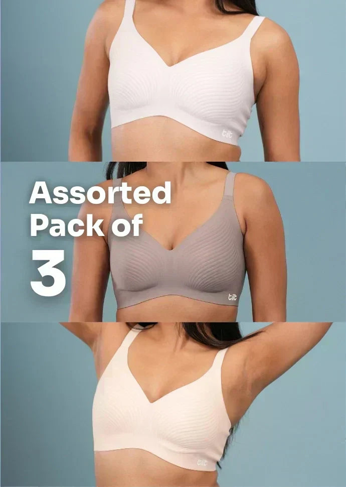 Wave Bra - Assorted 3 Pack