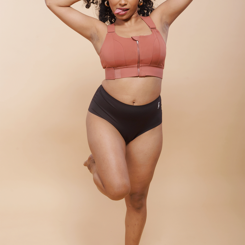 Tilt black seamless panties – women’s underwear with sleek performance fit.
