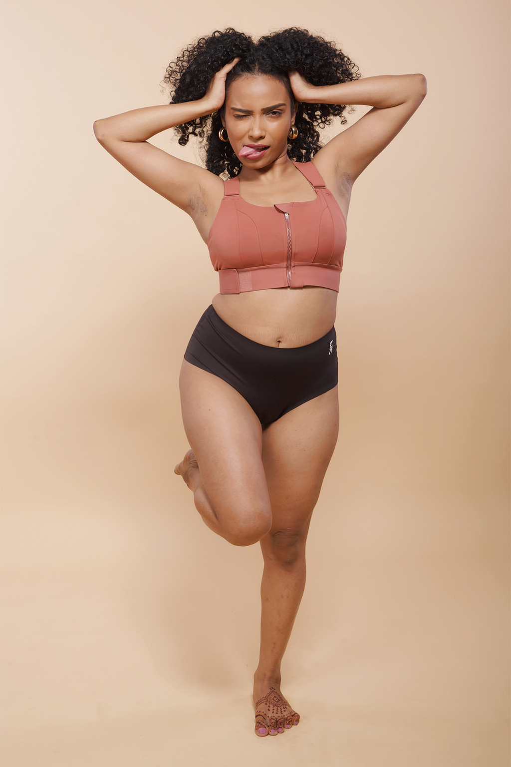 Tilt black seamless panties – women’s underwear with sleek performance fit.