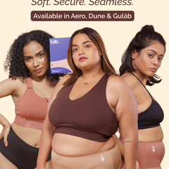 Seamless underwear for women – Tilt bundle of 3 panties, breathable and leak proof.
