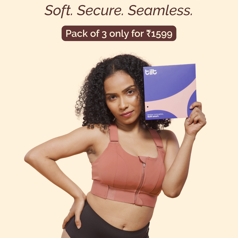 Bundle of 3 seamless panties – comfort fit underwear for women, soft and absorbent.