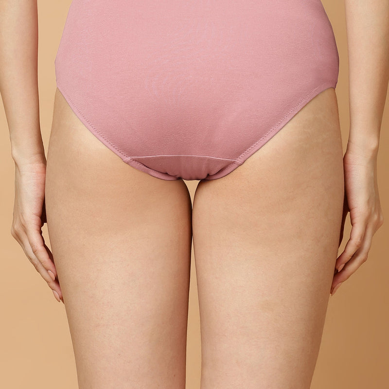 Tummy-Smoothing High Waist Cotton Briefs – Pack of 3
