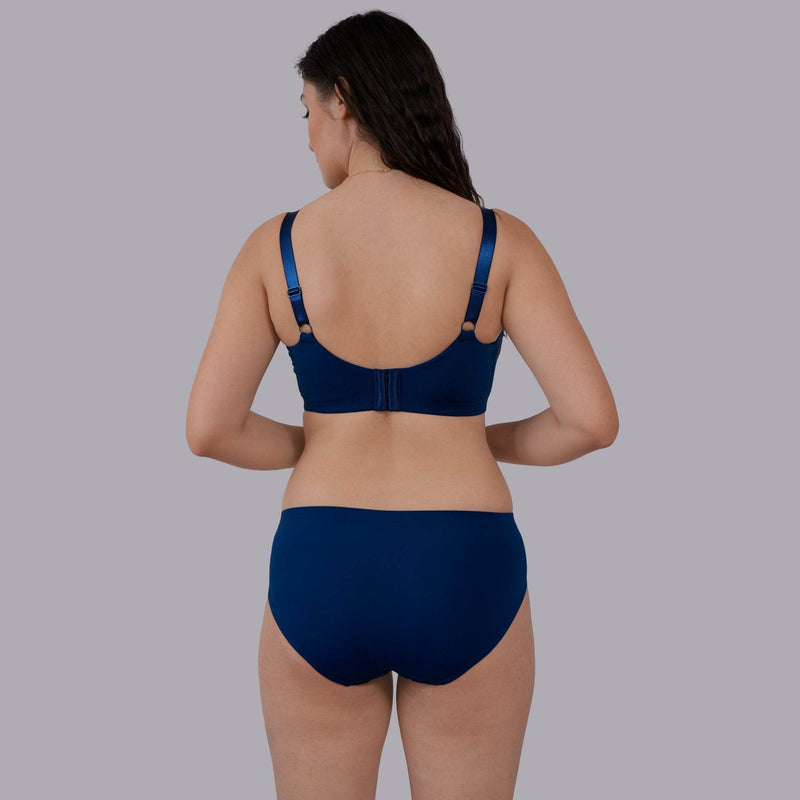SOIE Woman - Full Coverage Non Padded Non Wired Lace Bra with High Waist Lace Brief - -for Women