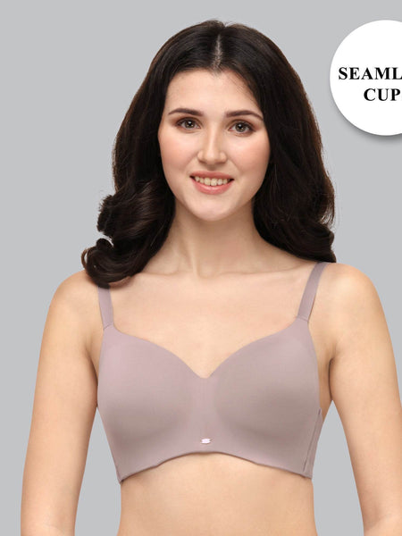 SOIE Woman - Full Coverage Padded Non Wired Ultrasoft Seamless Bra - Bra -for Women