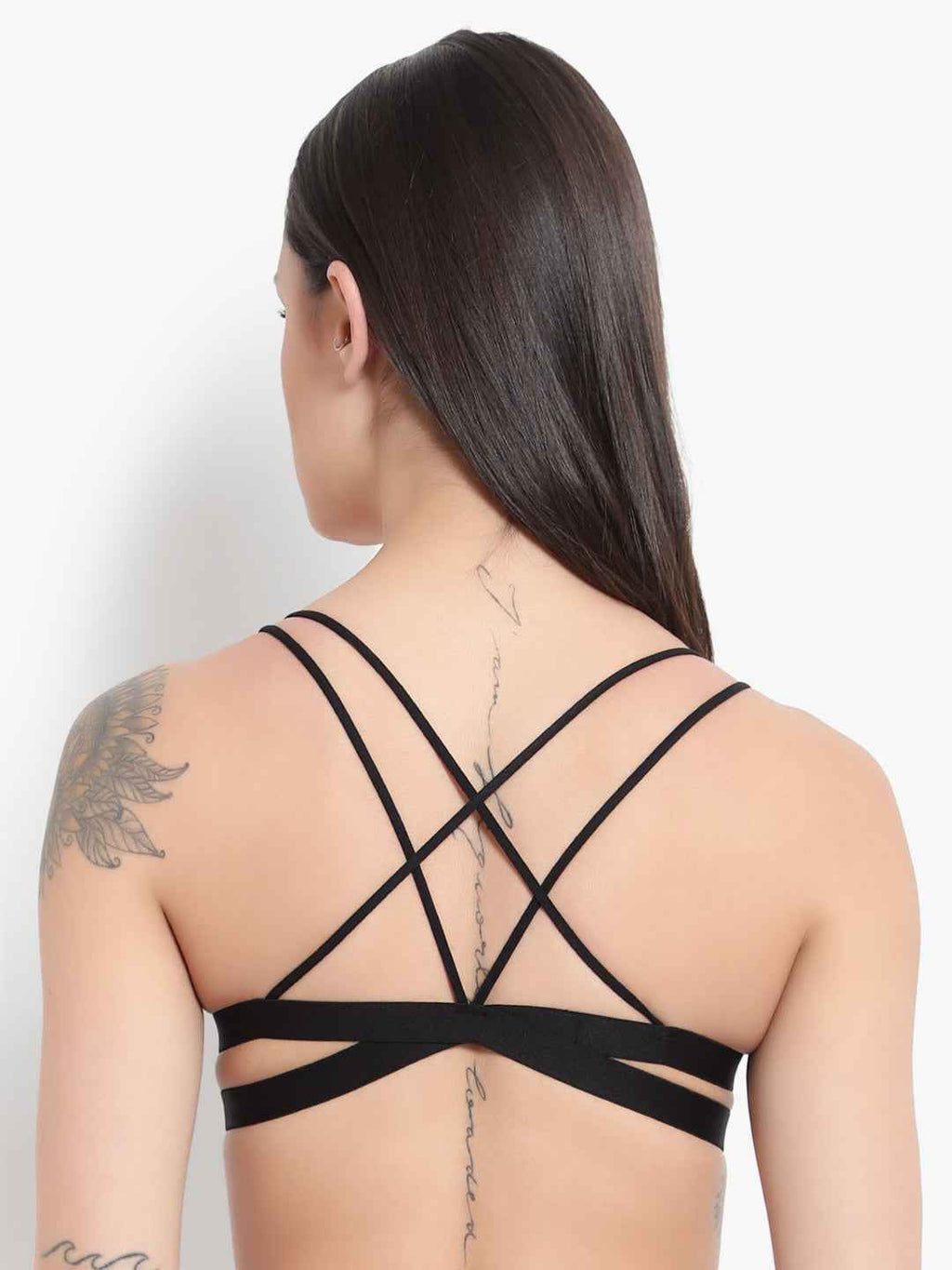 Women Black Front Open Lightly Padded Pushup Bra