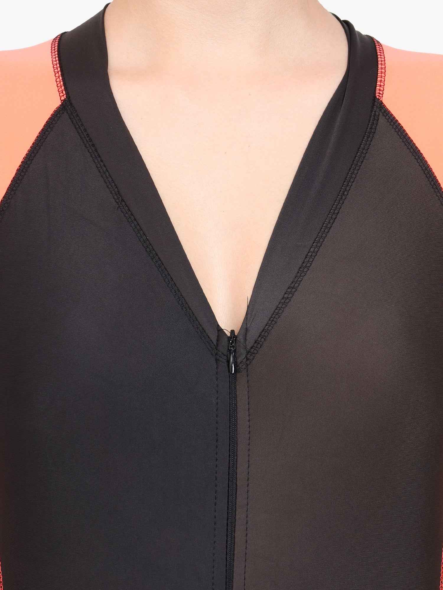 Women Round-Neck Leg Suit