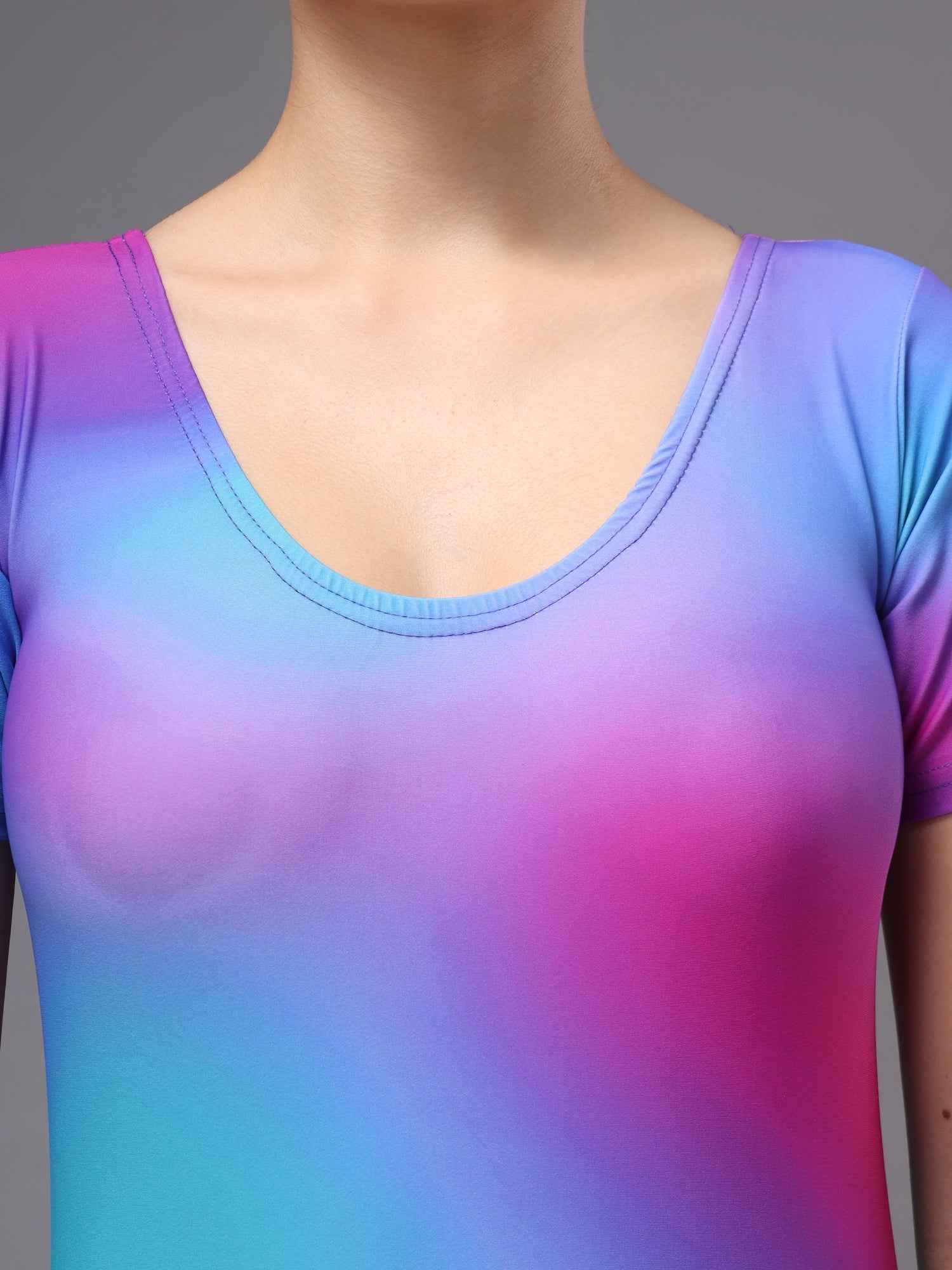 Women Round Neck Swim Suit With Full Coverage