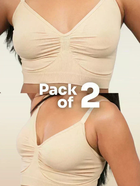 Beige Shaper Bra - 2 Pack