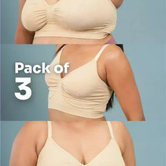 Beige Shaper Bra - 3 Pack