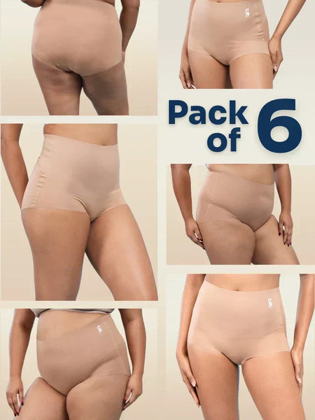 6 Pack - Beige Contour All Day Shaper