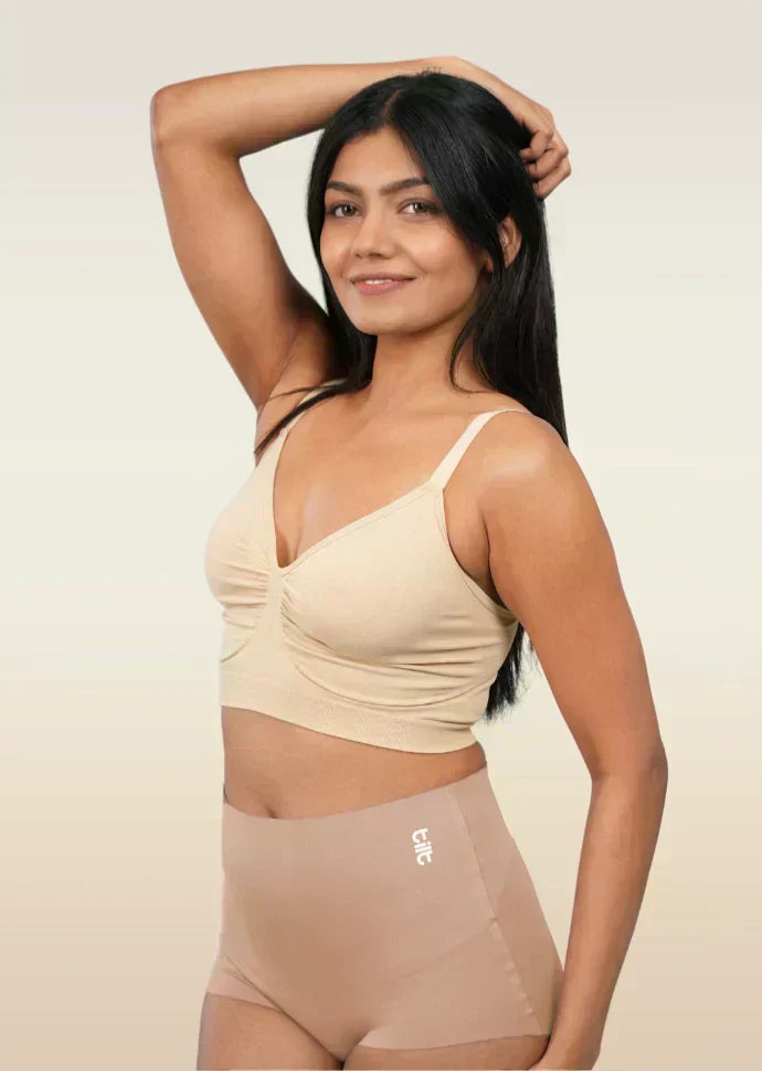 Beige Set - Shaper Bra and Shaper Underwear