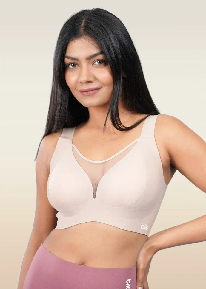 Beige Minimiser Bra