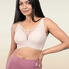 Set - Beige Minimiser Bra and Pink Shaper Underwear