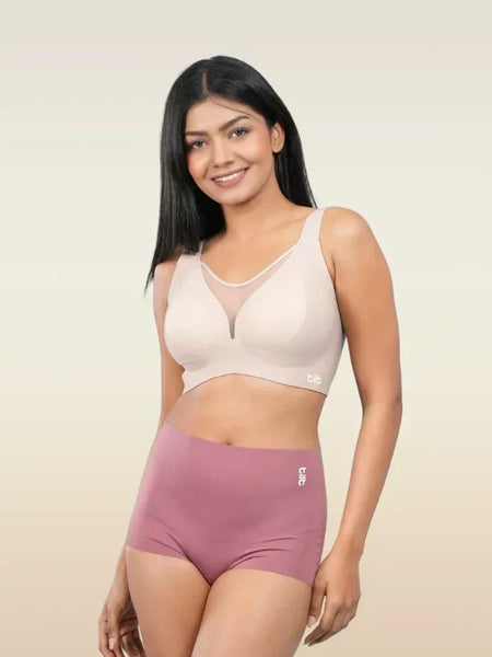 Beige Minimiser Bra