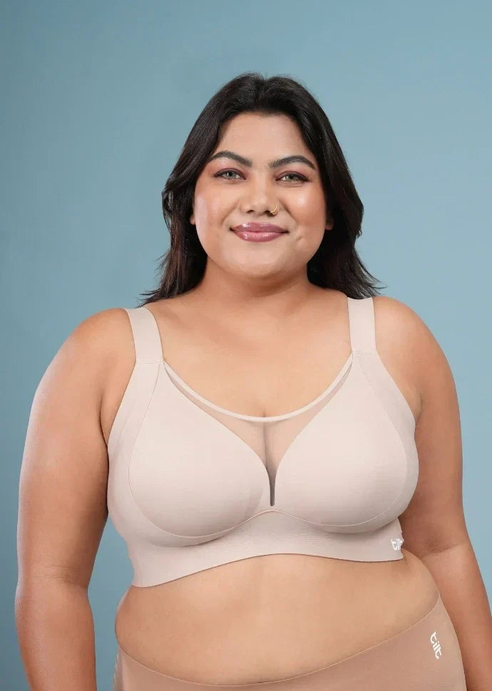 Beige Minimiser Bra - 2 Pack