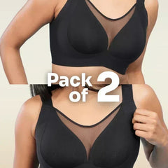 Black Minimiser Bra - 2 Pack