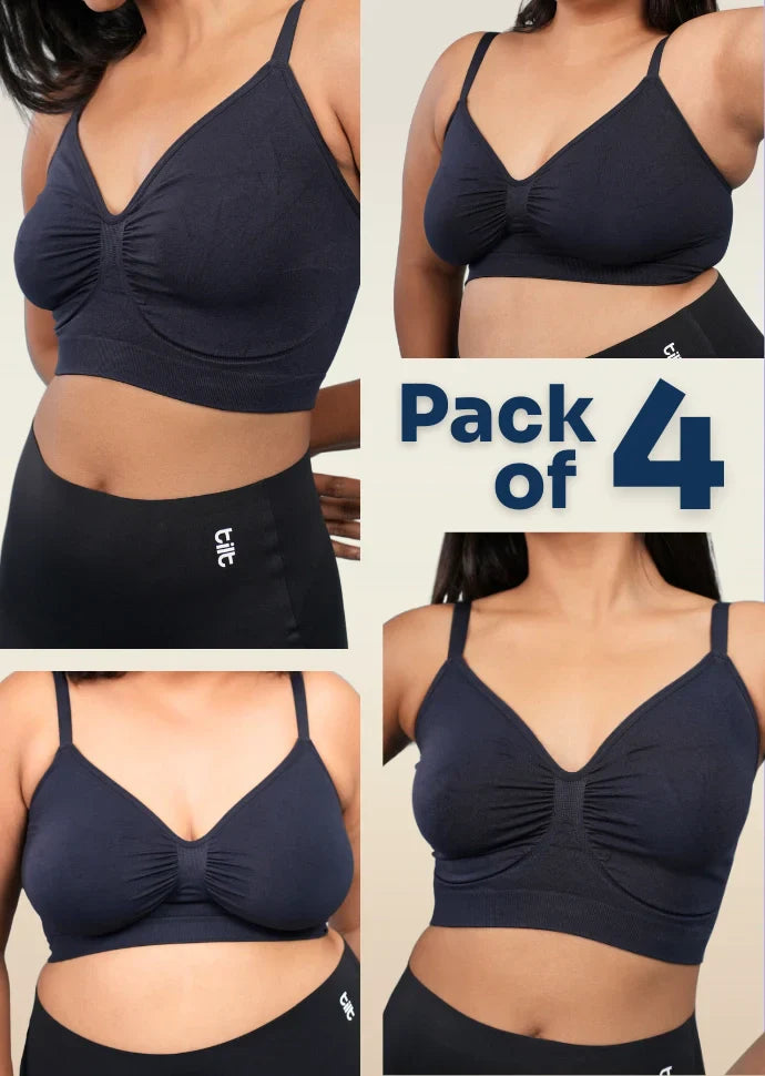 Black Shaper Bra - 4 Pack