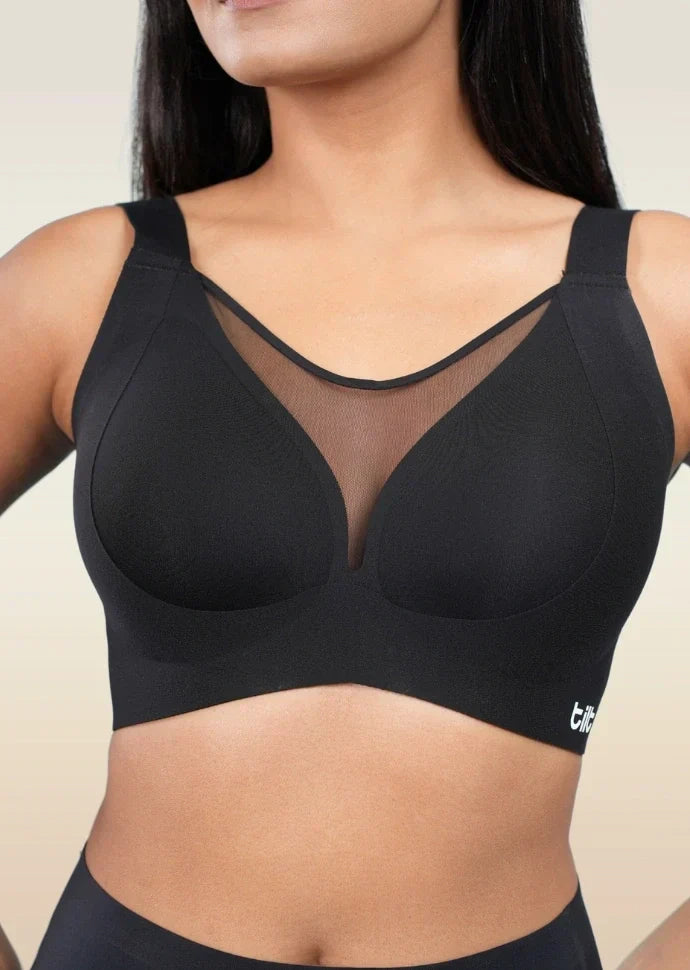 Black Minimiser Bra