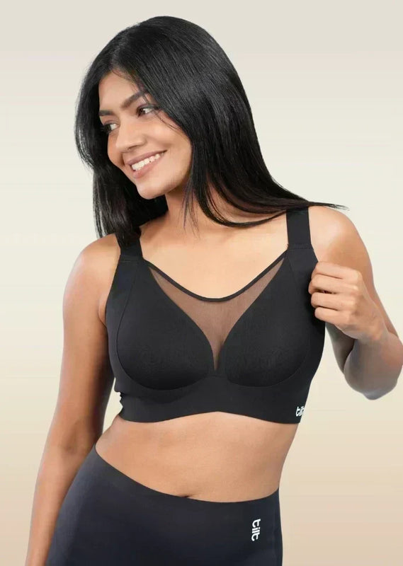 Black Minimiser Bra