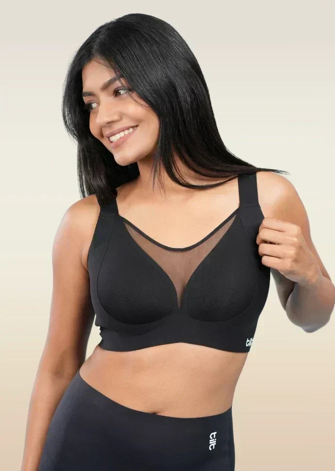 Black Minimiser Bra - 3 Pack