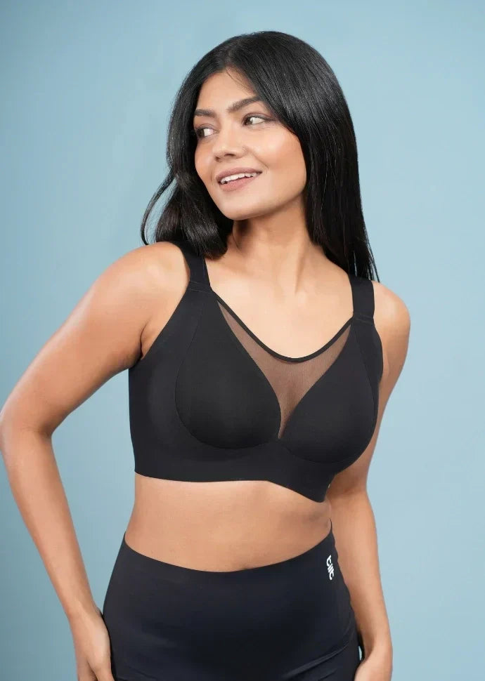 Black Minimiser Bra - 2 Pack