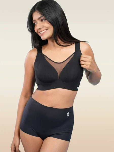 Set - Black Minimiser Bra and Black Shaper Underwear