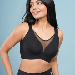 Black Minimiser Bra
