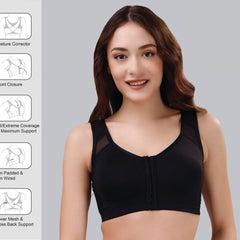 SOIE Woman - Front Closure Full Coverage Non Padded Non Wired Bra - Bra -for Women