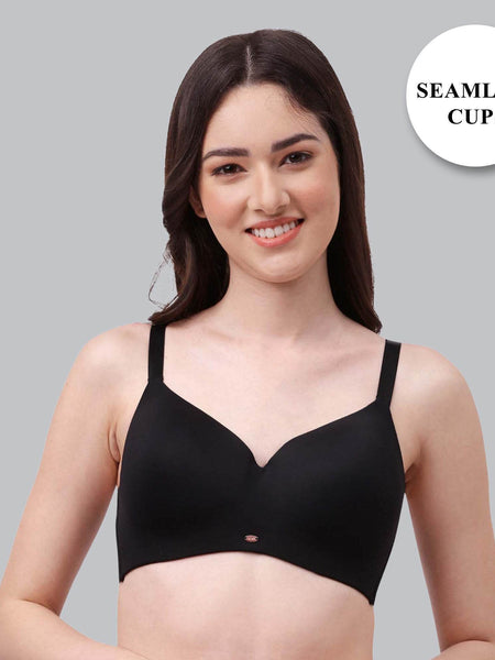 SOIE Woman - Full Coverage Padded Non Wired Ultrasoft Seamless Bra - Bra -for Women