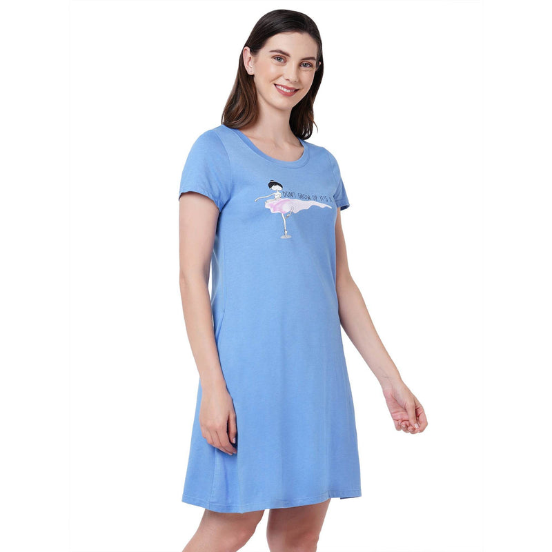 SOIE Woman - Super Soft Cotton Modal Sleep Shirt - -for Women