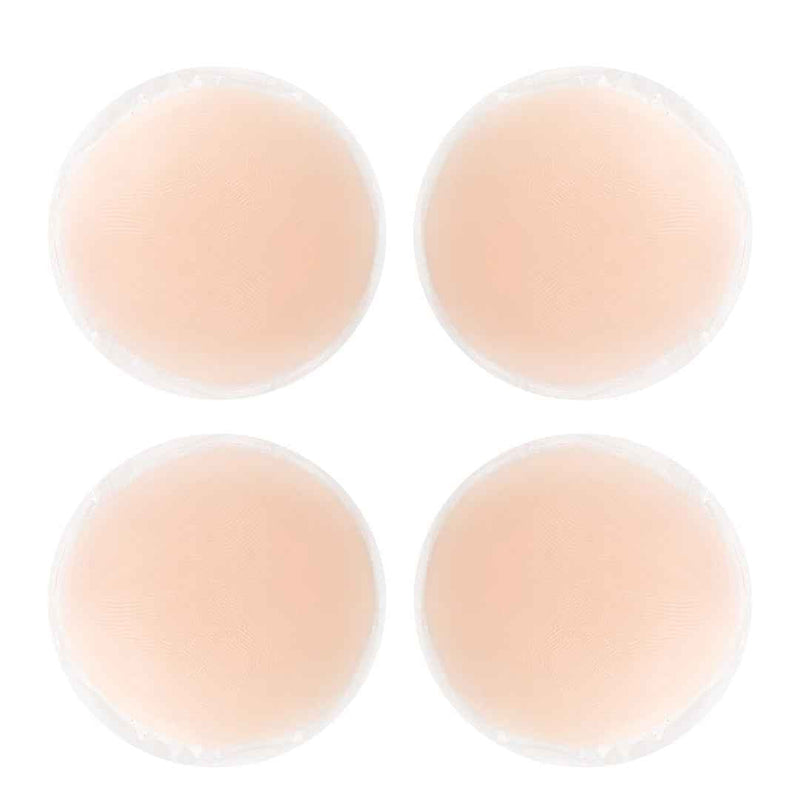 Brachy Women 4-Pcs Reusable Nipple Cover Stick-On Bra