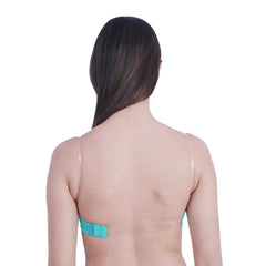 Green Padded Balconette Backless Bra