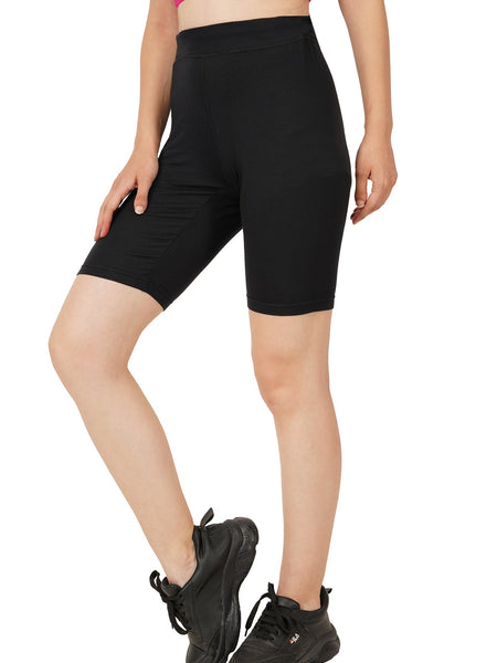 Bamboo Fabric Cycling Shorts – Soft, Breathable, Moisture-Wicking, and Eco-Friendly for Ultimate Comfort and Performance on Every Ride | Black