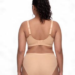 Full Coverage Minimiser Bra with High Waist Brief Set