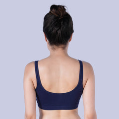 SOIE Woman - Non Wired Non Padded Full Coverage Low Impact Slip on Sports Bra - Lounge Bra -for Women