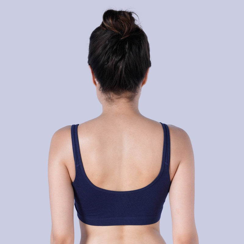 SOIE Woman - Non Wired Non Padded Full Coverage Low Impact Slip on Sports Bra - Lounge Bra -for Women
