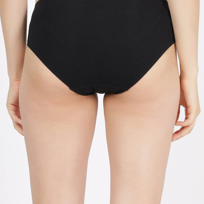 High Rise Full Coverage Cotton Modal Panty with Soft No-Mark Waistband