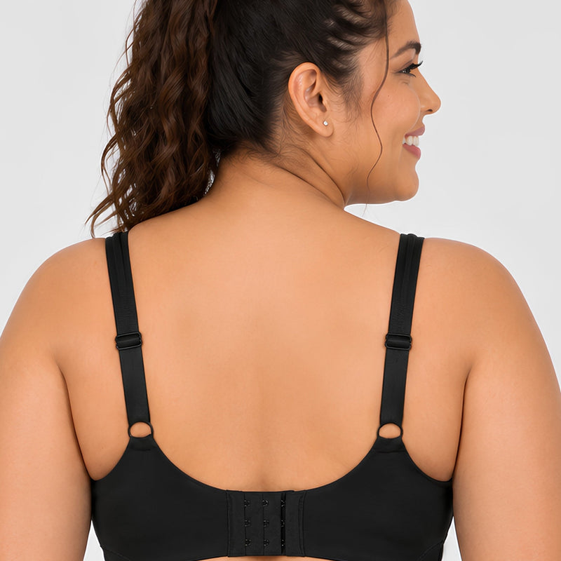Full Coverage Minimizer Bra with No-Show Cups